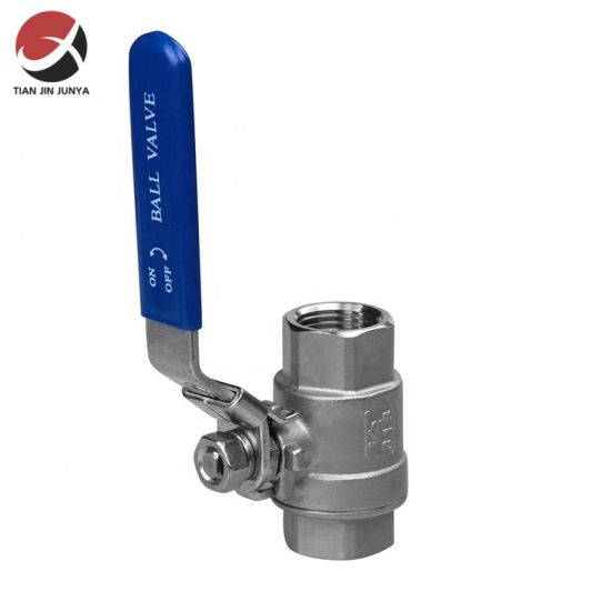 PTFE Seal Stainless Steel 2PC 1/4′′ 1′′ NPT Bsp Price Ball Valve for Water Treatment System/Plumbing