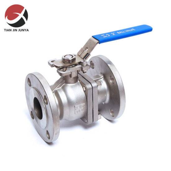 Junya Brand Precision Casting 65A" 2PCS Ball Valve with High Mounting Flange Pad Ball Valve Stainless Steel 304 316 Bottom safety Ball Valve
