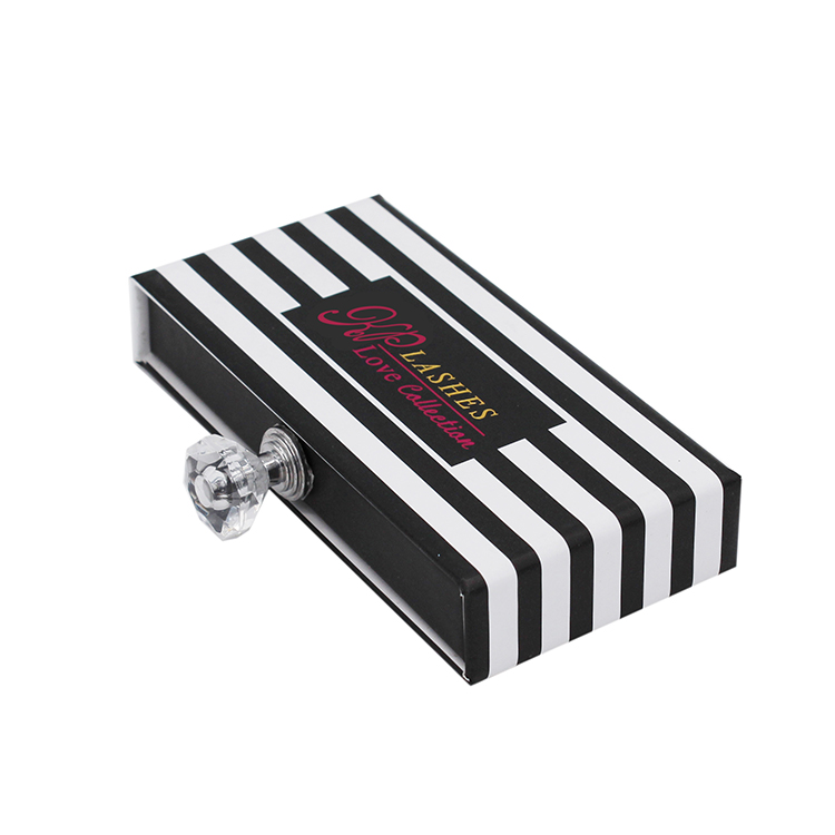 Rectangle Eyelash Box With Diamond Handle Featured Image