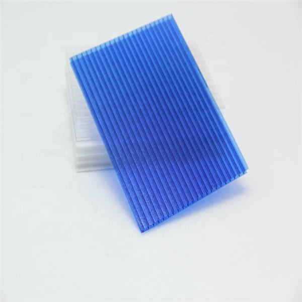 Decoration double wall 3mm 10mm crystal polycarbonate pc hollow sheet