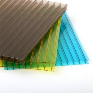 Custom Hollow Roofing four wall Polycarbonate Sheet