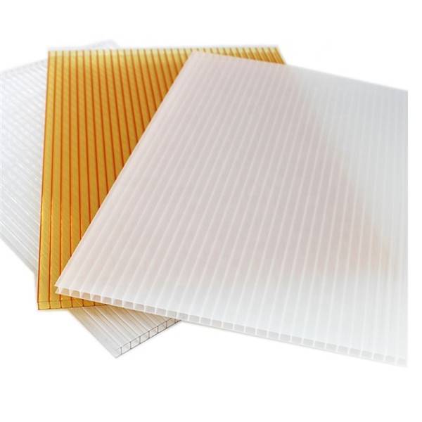 Pc Twin-Wall Transparent 8Mm Polycarbonate Hollow Sheet