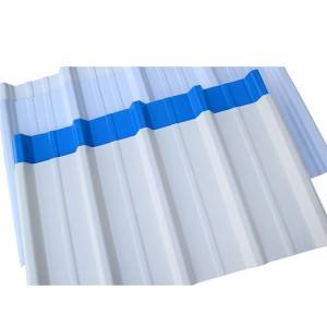 T900mm UPVC trapezoid plastic roofing sheet