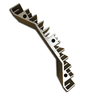 Comb type aluminum profile