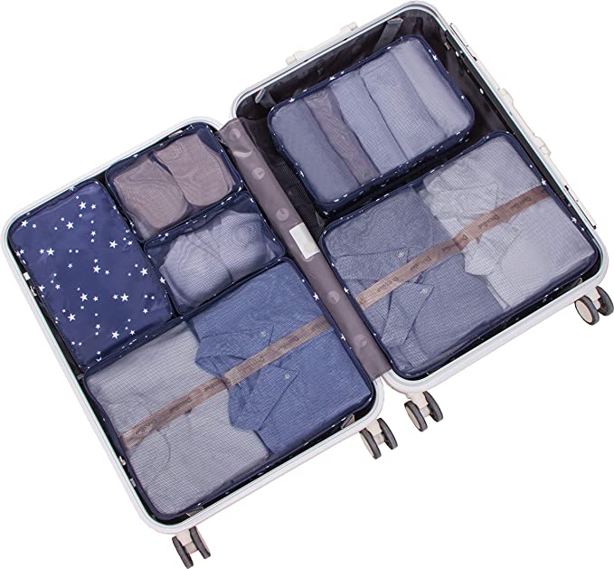 Travel Packing Cubes Luggage Organizers