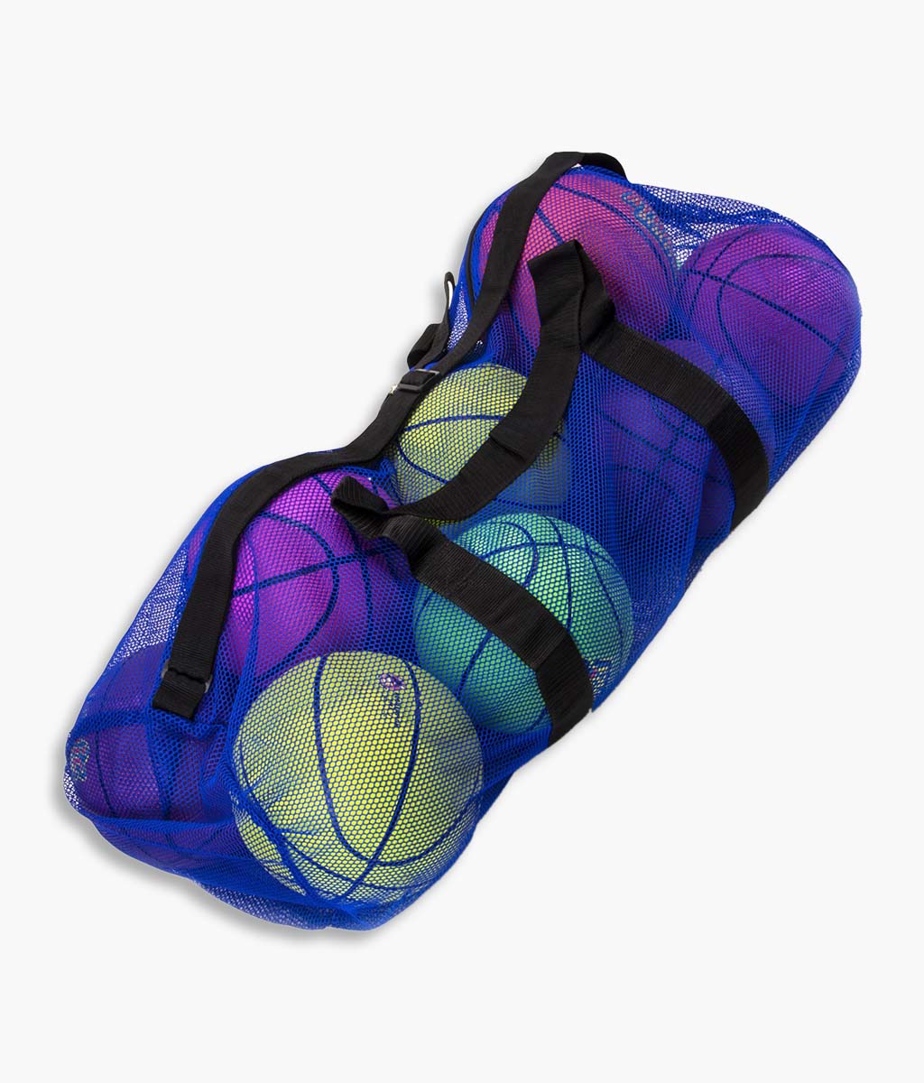 Mesh Sports Ball Bag with Adjustable Shoulder Strap