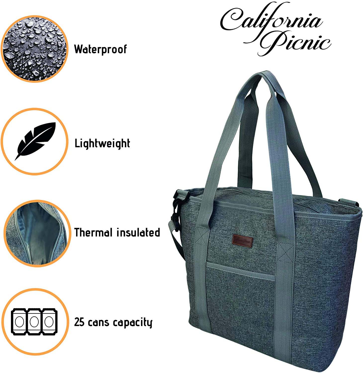 Collapsible Cooler Tote Bag Carrier
