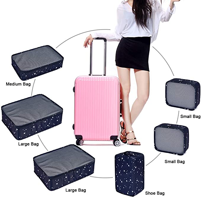 Travel Packing Cubes Luggage Organizers