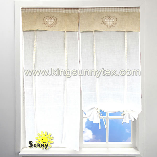 New Fashion Design for Window Treatment - European Style Curtains With Fancy Designs For Kitchen Living Room – Kingsun