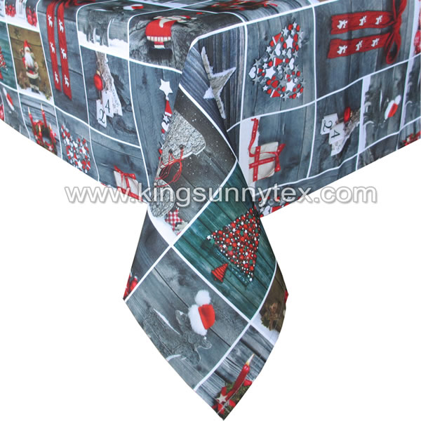 Des.1 Christma Decorations For Table Cloth