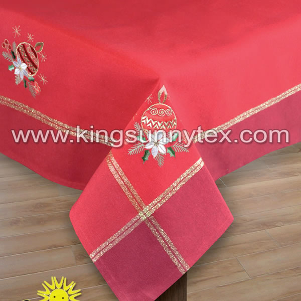 Decorative Tablecloth With Christmas Designs