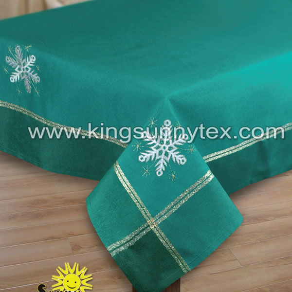 Sniow Design Christmas Table Cloth For Party