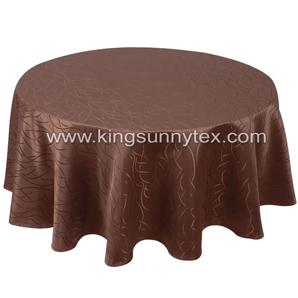 100% Polyester Round Wedding Table Cloth