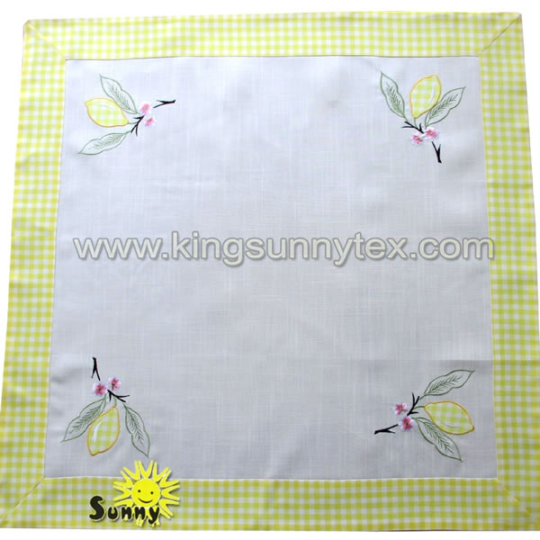 Cheap Embroidery Pattern Table Cloth For Picnic