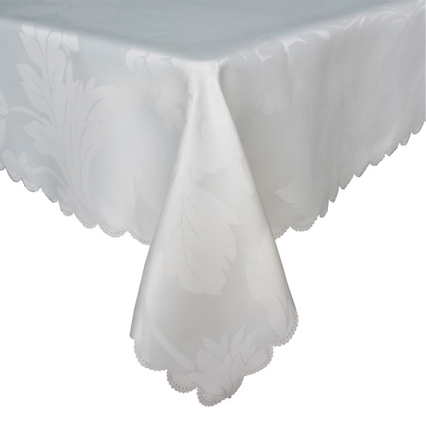100% Polyester White Tablecloth For Party