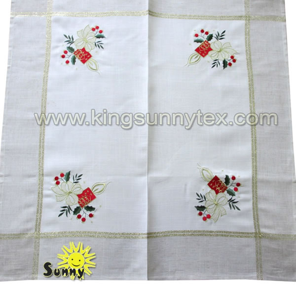 China Cheap price Printed Table Runner - Design-1 Of Two Coarse Gold Wire Tablecloth – Kingsun