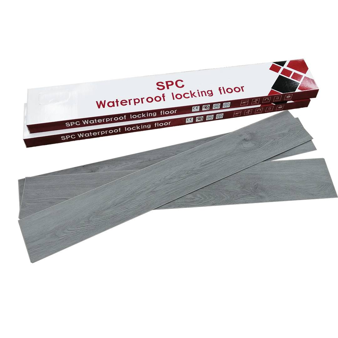 Anti slip Virgin material  interlocking PVC stone flooring