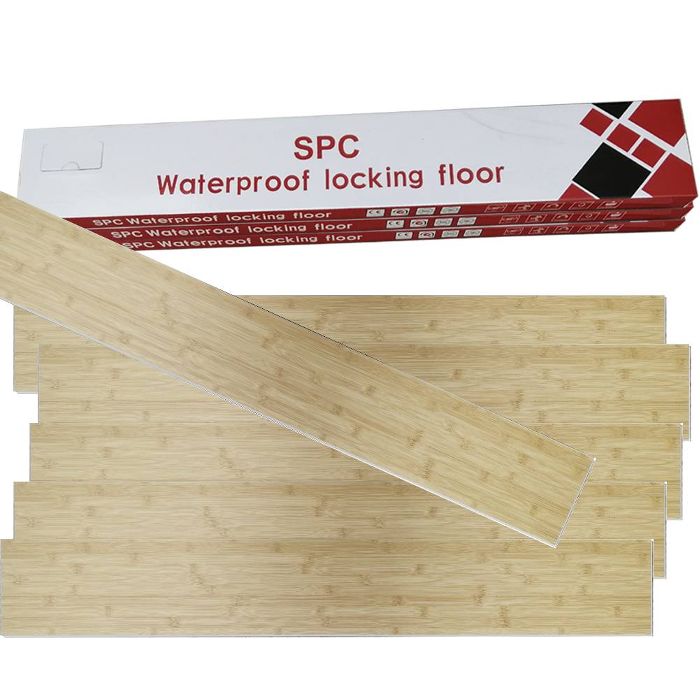 Virgin PVC material SPC flooring  waterproofing flooring with click system 4mm thickness