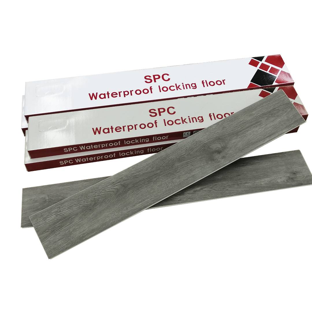 Anti slip Virgin material  uniclick SPC plank flooring