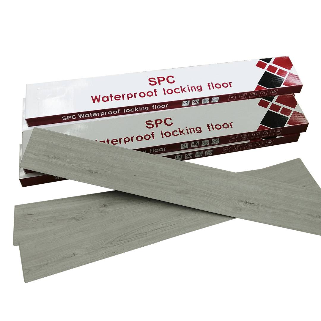 Anti slip Virgin material  uniclick SPC plank flooring