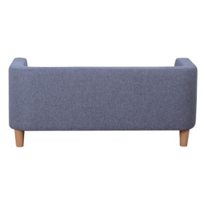 Newest design wood frame upholstery luxury big dog bed