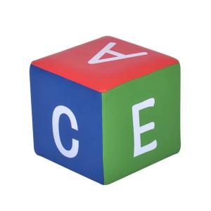 Education kids play cube stool letter cube child seating