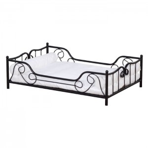 Metal pet beds with sleeping pet cushion pad