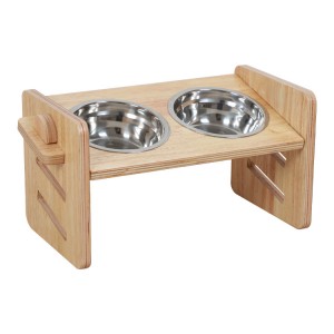 Two Bowls Pet Dining Table