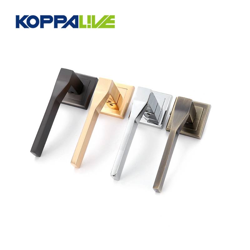 KOPPALIVE superior straight zinc alloy polish bright square cover customized hotel living room solid door handle