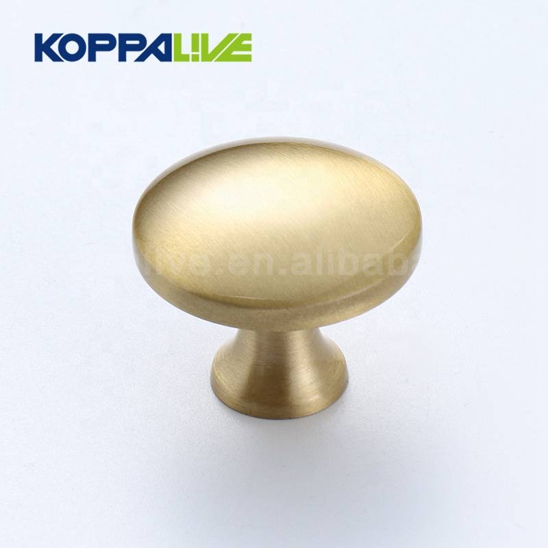 KOPPALIVE top quality single hole cupboard furniture hardware solid brass cabinet drawer knob