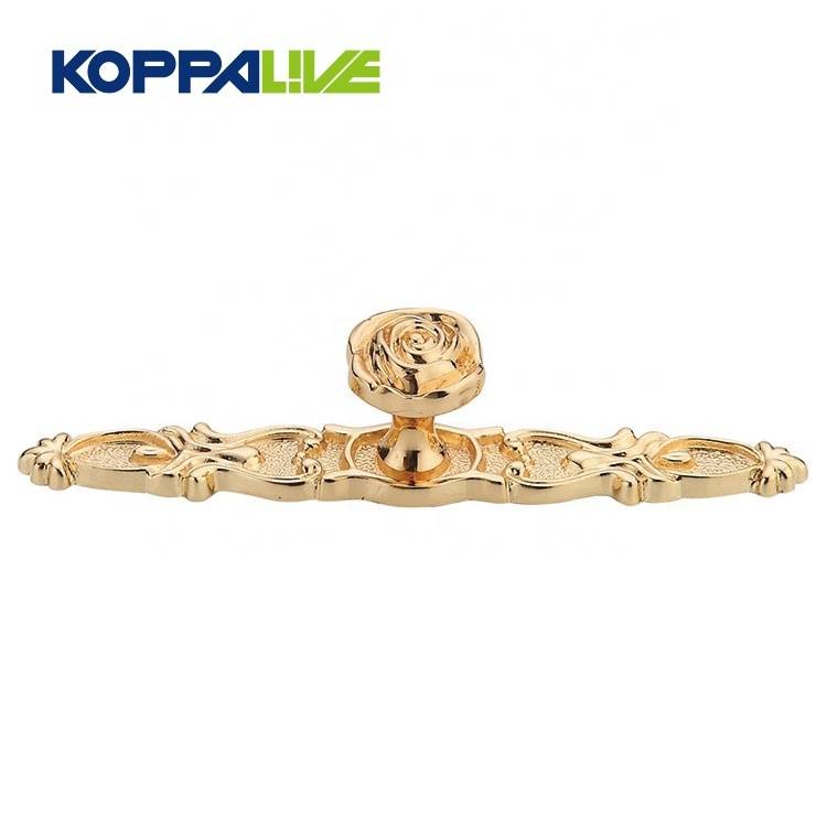 Hot sale golden classic customized brass home furniture cabinet handles and knobs