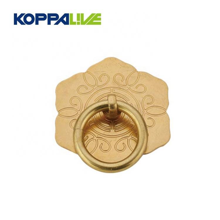 China furniture hardware accessories manufacturer classical brass drop ring cabinet door knocker pulls handles