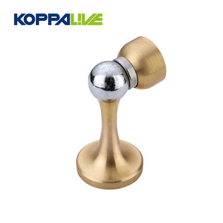 Factory wholesale custom smooth brass hydraulic door dust stopper for sale