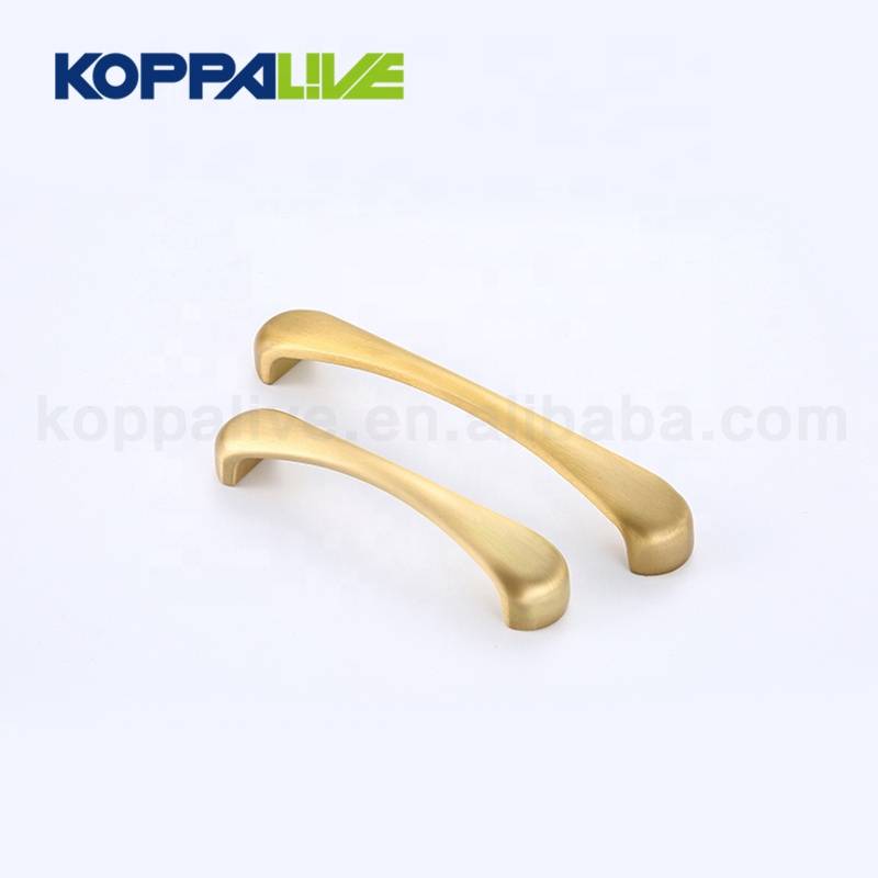European design copper kitchen hardware furniture accessory cabinet brass pull handle