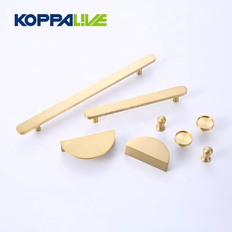 KOPPALIVE brass solid home cupboard furniture cabinet hardware drawer door copper pull handle and knob