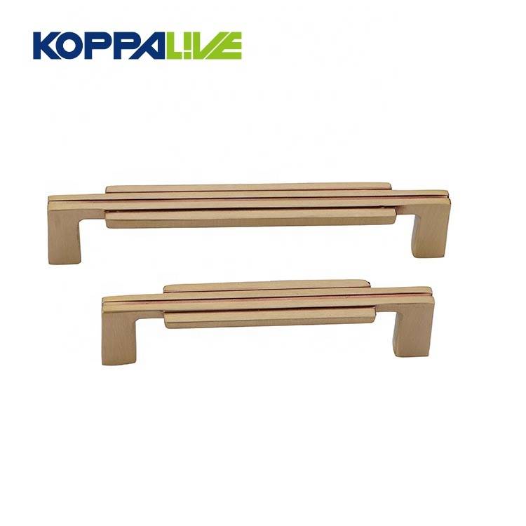 High quality simple style golden furniture drawer cabinet decorative brass door pull handle