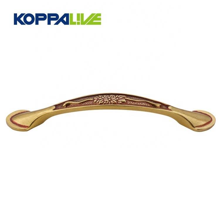 Cheap high quality modern decorative brass bedroom furniture hardware cabinet cupboard pull handle