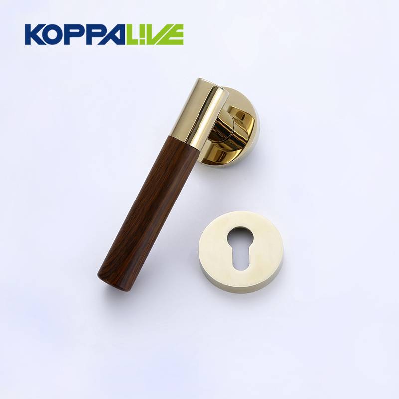 European style luxury high strength zinc alloy wood security external door handle lock