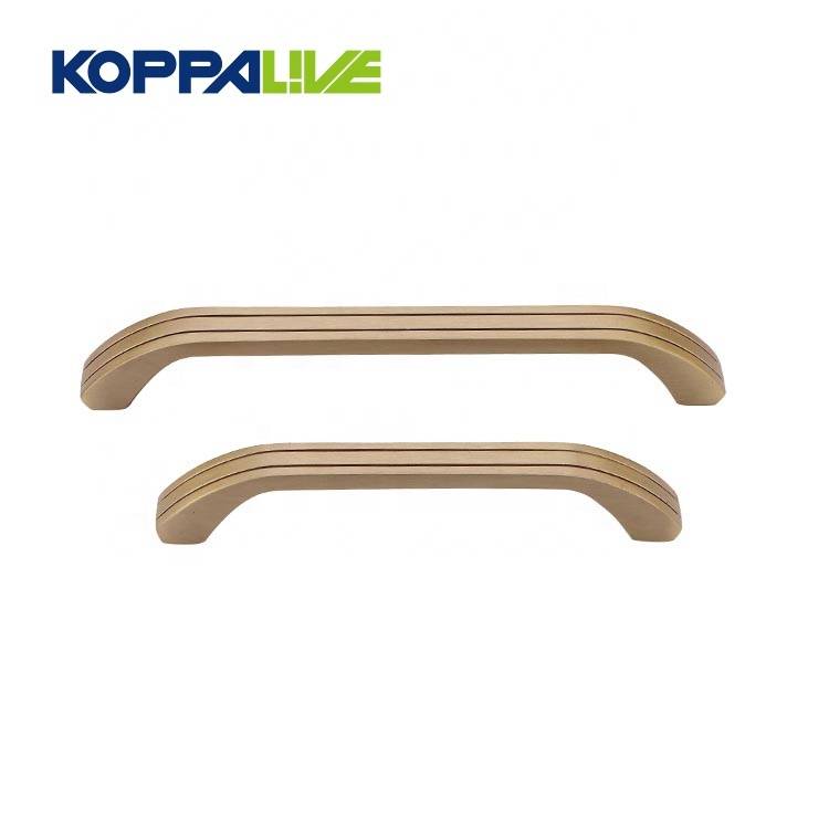 Modern design brass hardware furniture kitchen cabinet gold door copper pull handle