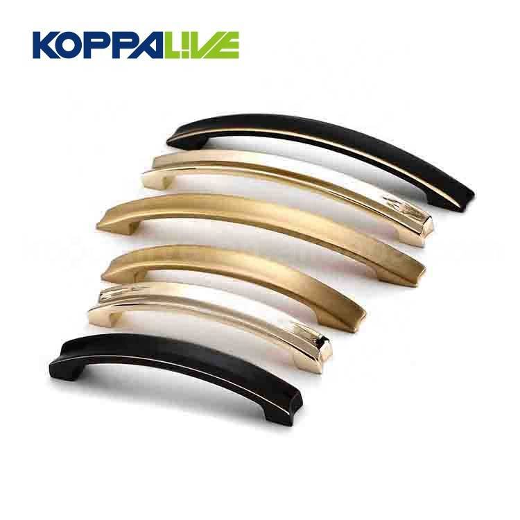 KOPPALIVE Arch-shaped solid brass bedroom furniture drawer cabinet pull handles