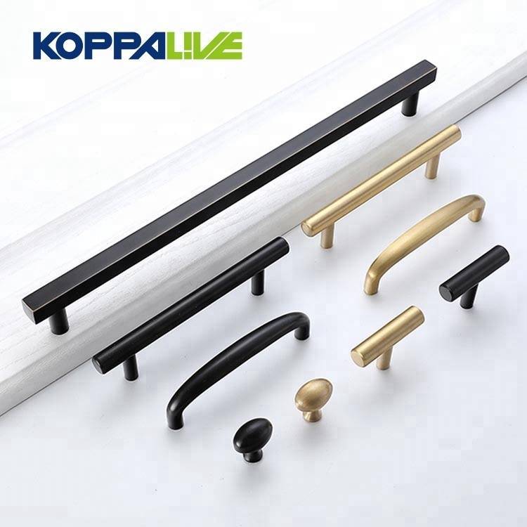 Top quality furniture cupboard knob handles copper kitchen cabinet drawer pulls handle