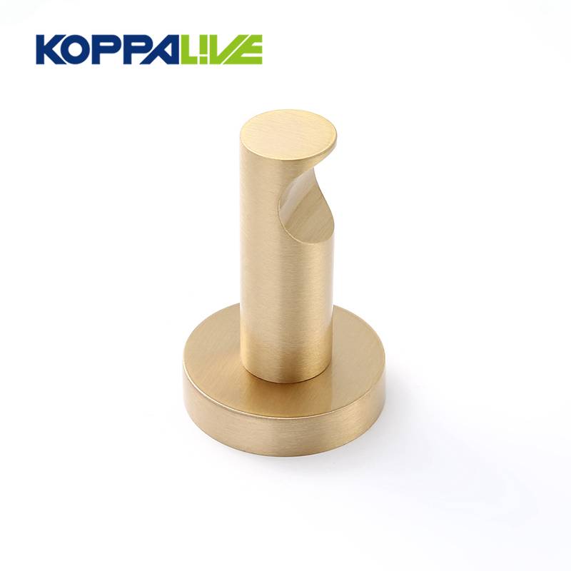 Modern design good quality home decoration solid brass wall robe hooks for clothing