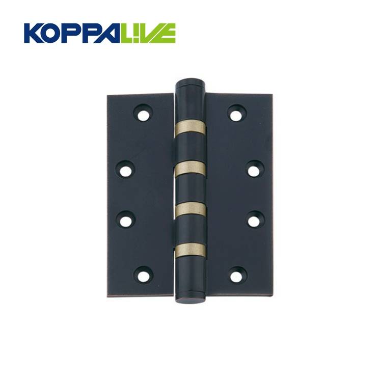 Koppalive furniture hardware wholesale heavy duty folding brass plated two way cabinet wooden door hinge