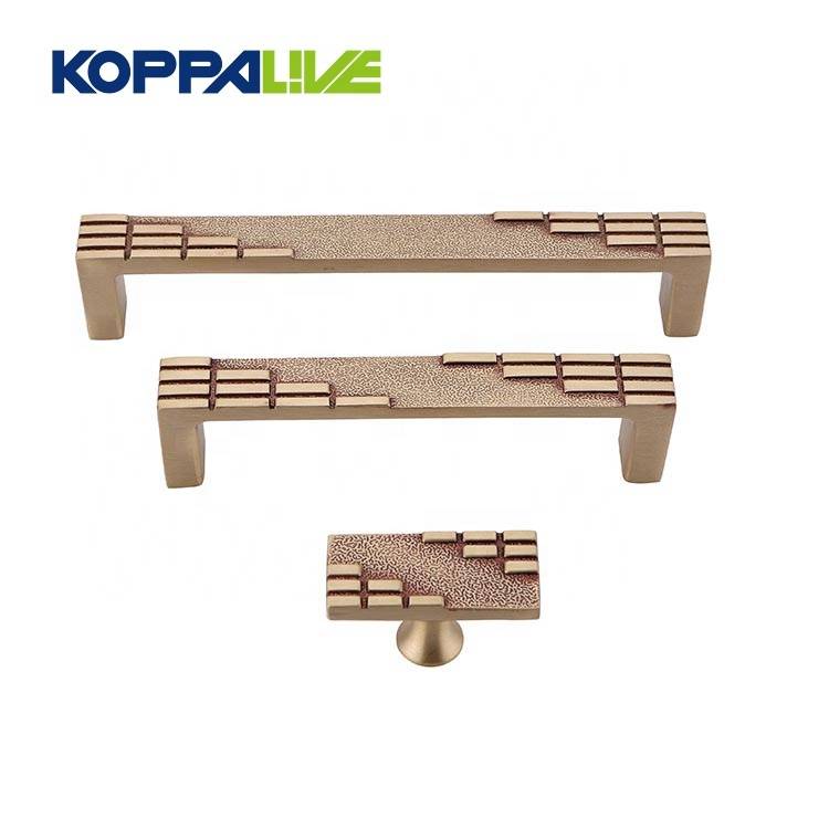 Solid brass hardware furniture pull handle modern decorative kitchen cabinet cupboard drawer handles