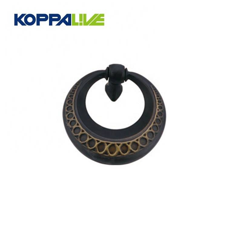 Wholesale black furniture hardware accessories classical drop ring drawer cabinet door knocker pulls