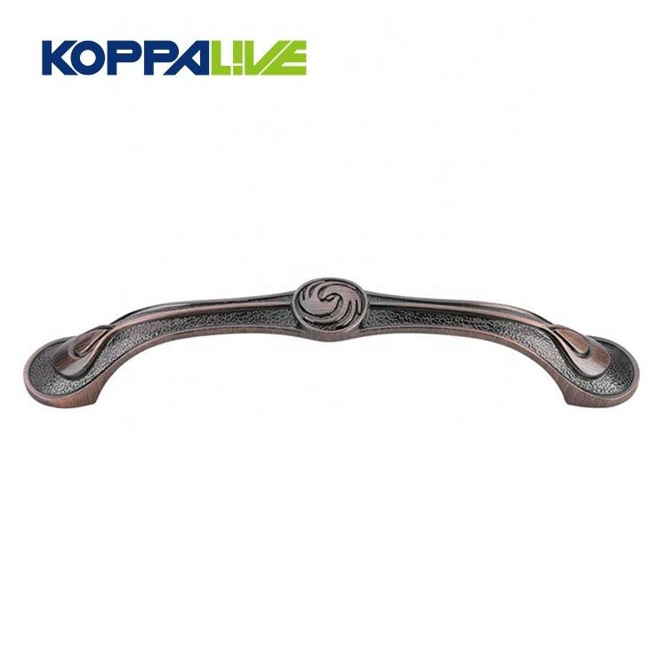 Factory supply modern zinc alloy hardware furniture creative kitchen cabinet drawer pull handle and knobs