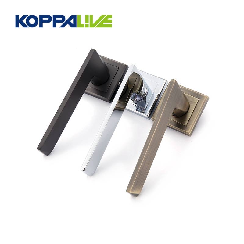Top quality Modern Design Custom  Zinc Alloy Industrial Wooden Door Lever Solid Handle