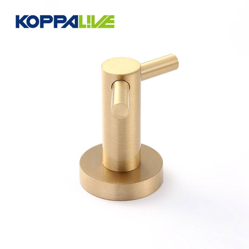 Customized home furniture wall mount clothes holders anti-corrosion brass coat hanger hook rack
