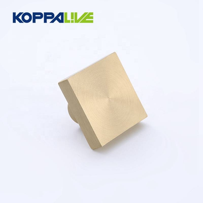 High Quality Customized Square Solid Brass Drawer Handle Knob Hardware