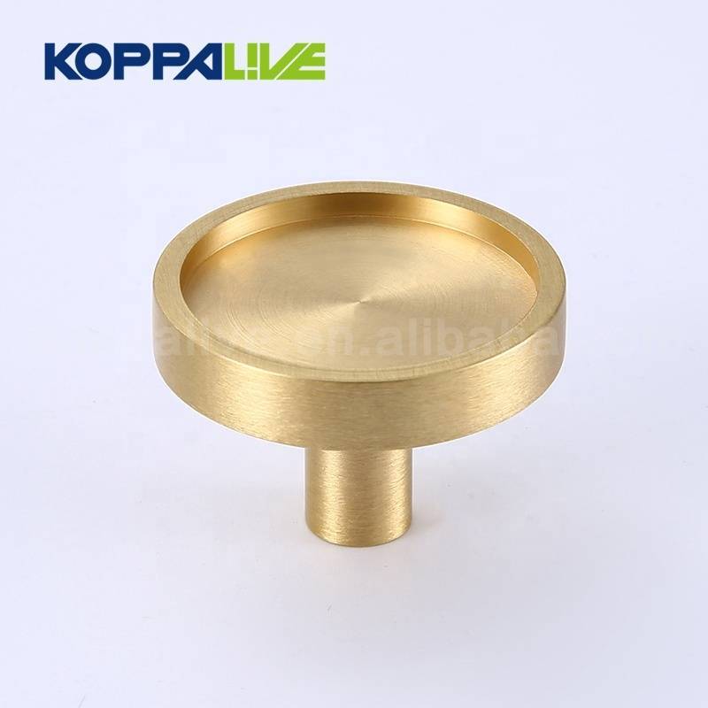 KOPPALIVE solid brass cupboard furniture hardware wardrobe cabinet copper drawer single hole knob